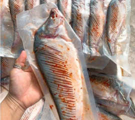 Cá thác lác nạo nguyên con tẩm gia vị